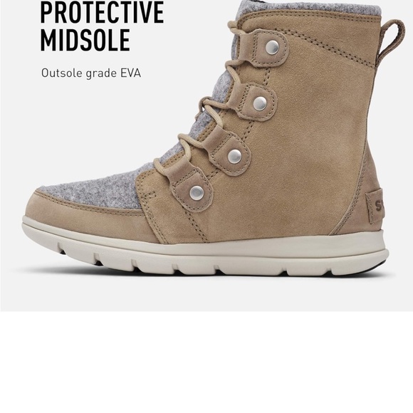 Sorel Explorer Joan  Boots in tawny buff - Picture 3 of 15